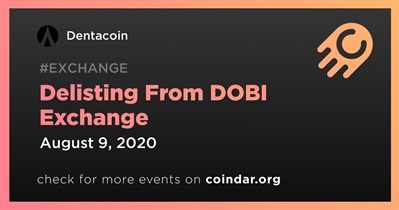 Delisting From DOBI Exchange