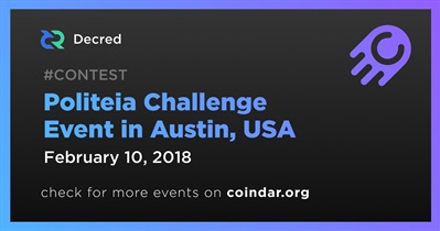Evento Politeia Challenge en Austin, EE. UU.