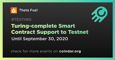 Turing-complete Smart Contract Support to Testnet