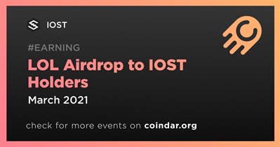 LOL Airdrop para IOST Holders