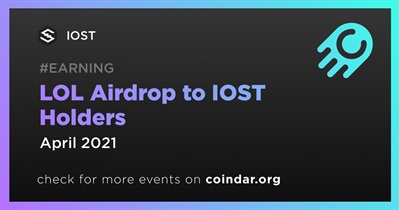 LOL Airdrop para IOST Holders