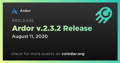 Ardor v.2.3.2 Release
