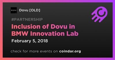 Inclusion of Dovu in BMW Innovation Lab