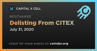 Delisting From CITEX