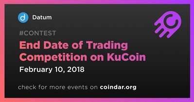 End Date of Trading Competition on KuCoin