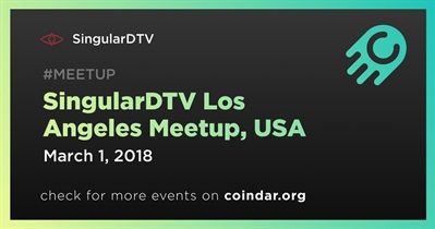 SingularDTV Los Angeles Meetup, EUA