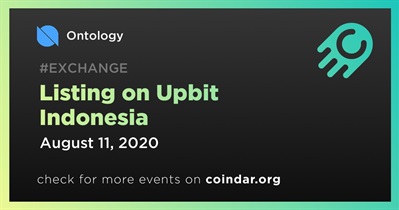 Lên danh sách tại Upbit Indonesia