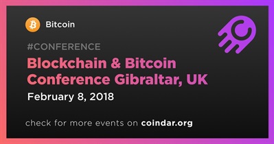 Blockchain &amp; Bitcoin Conference 영국 지브롤터