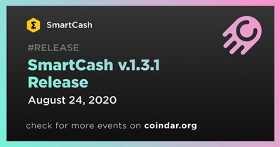 Lançamento do SmartCash v.1.3.1