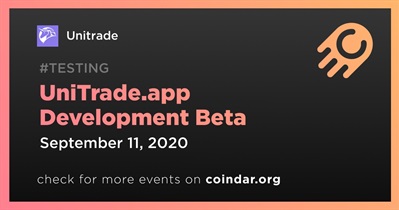 UniTrade.app Development Beta