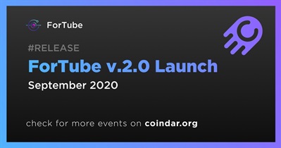 ForTube v.2.0 Launch