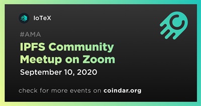 IPFS Community Meetup on Zoom
