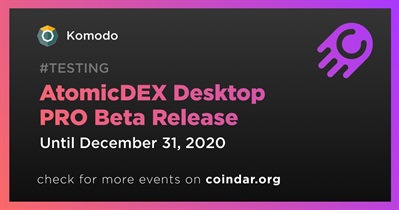AtomicDEX Desktop PRO Beta Release