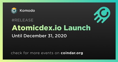 Atomicdex.io Launch