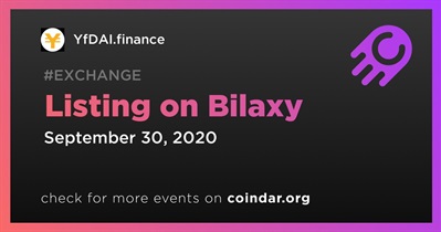 Listing on Bilaxy