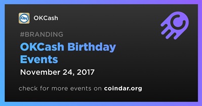 Eventos de cumpleaños de OKCash