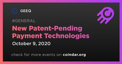 Nuevas tecnologías de pago pendientes de patente