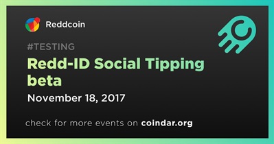Redd-ID Social Tipping beta