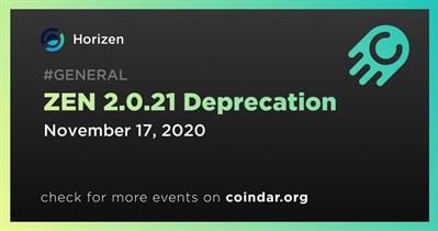 Descontinuação do ZEN 2.0.21