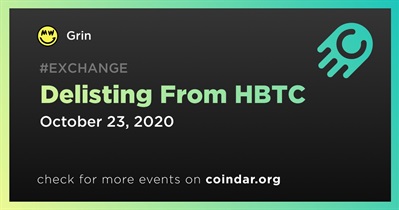 Delisting From HBTC