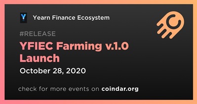 YFIEC Farming v.1.0 Launch
