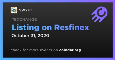 Listing on Resfinex