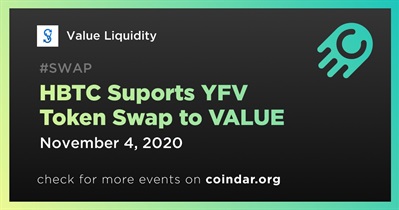HBTC Suports YFV Token Swap to VALUE
