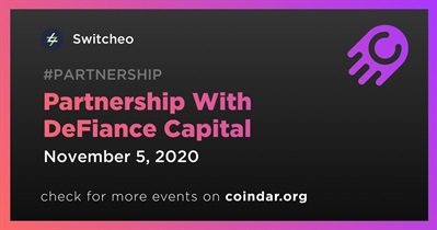 Partnership With DeFiance Capital