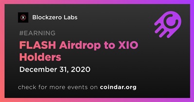 FLASH Airdrop to XIO Holders