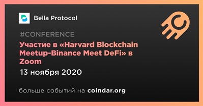 Участие в «Harvard Blockchain Meetup-Binance Meet DeFi» в Zoom