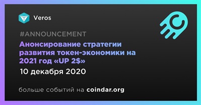 Анонсирование стратегии развития токен-экономики на 2021 год «UP 2$»