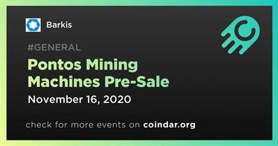 Pontos Mining Machines Pre-Sale