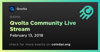 Qvolta Community Live Stream
