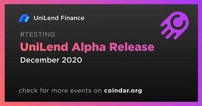 UniLend Alpha Release