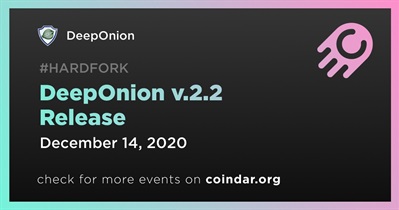Lanzamiento de DeepOnion v.2.2