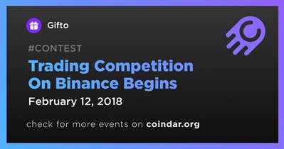Trading Competition On Binance Begins
