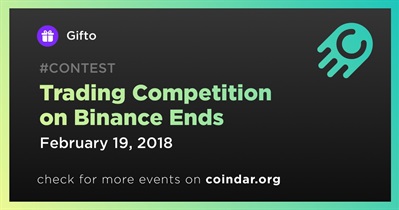 Trading Competition on Binance Ends