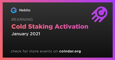 Cold Staking Activation