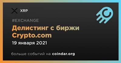 Делистинг с биржи Crypto.com