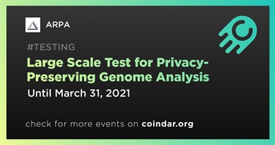Teste em grande escala para análise de genoma de preservação de privacidade
