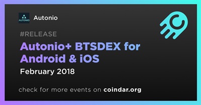 Autonio+ BTSDEX para Android e iOS