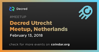 Decred Utrecht Meetup, Netherlands