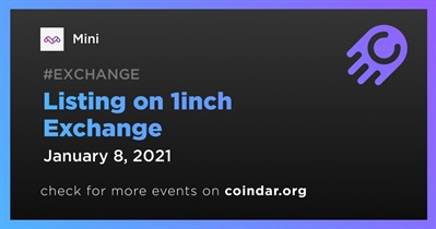 Listing on 1inch Exchange