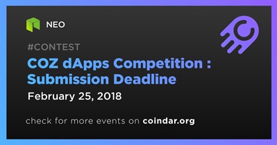 COZ dApps Competition : Deadline ng Pagsusumite