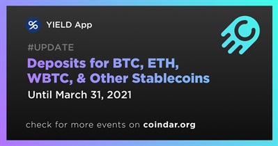 Deposits for BTC, ETH, WBTC, & Other Stablecoins