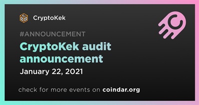 Anúncio de auditoria da CryptoKek