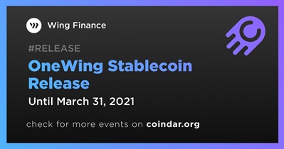 OneWing Stablecoin Release