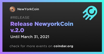Lançamento NewyorkCoin v.2.0