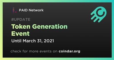 Token Generation Event