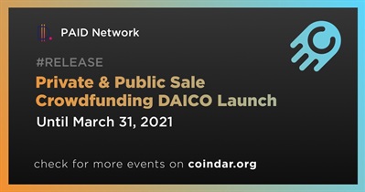 Private & Public Sale Crowdfunding DAICO Launch